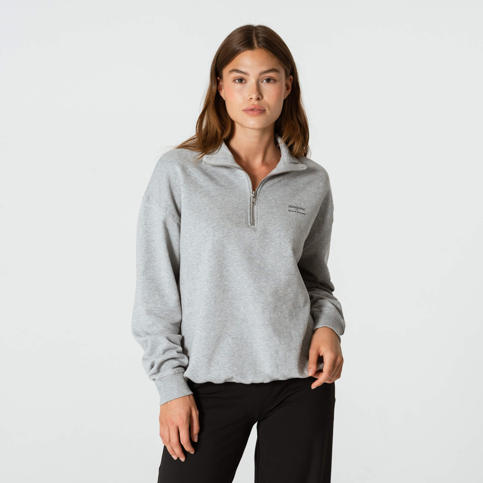 Quarter-Zip Relaxed Sweater - Ninepine