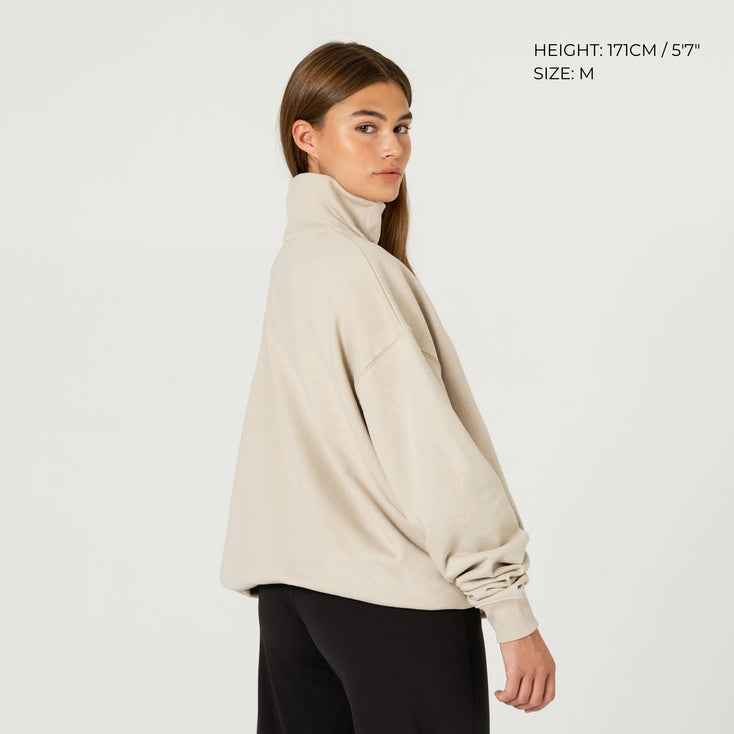 Quarter-Zip Relaxed Sweater
