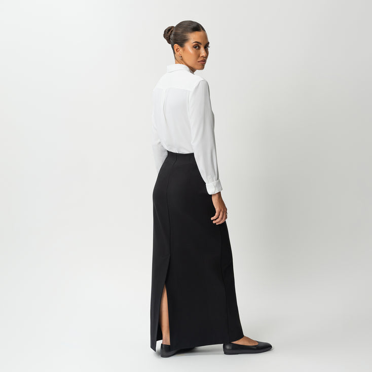 Tailored Ponte Maxi Skirt