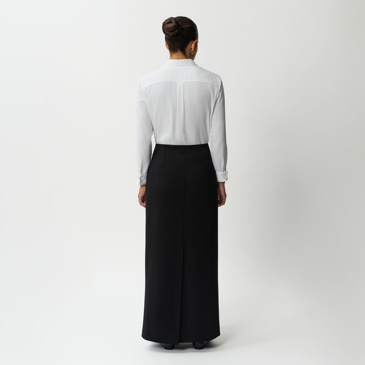 Tailored Ponte Maxi Skirt