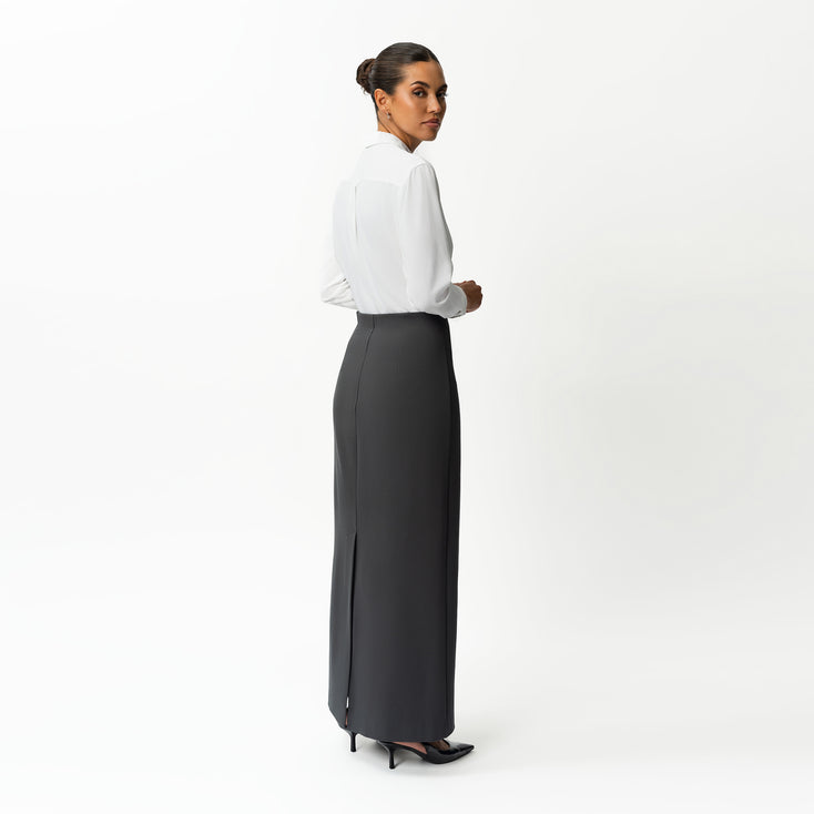 Tailored Ponte Maxi Skirt