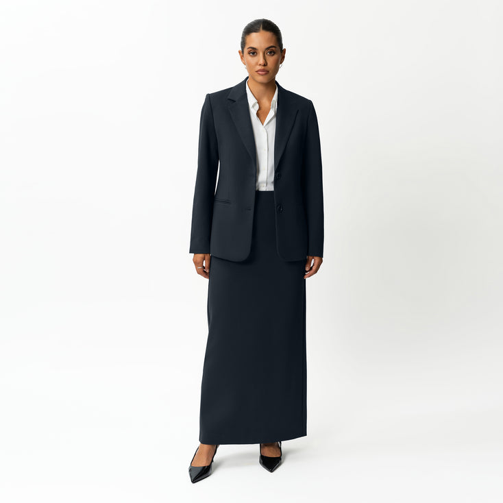 Tailored Ponte Maxi Skirt