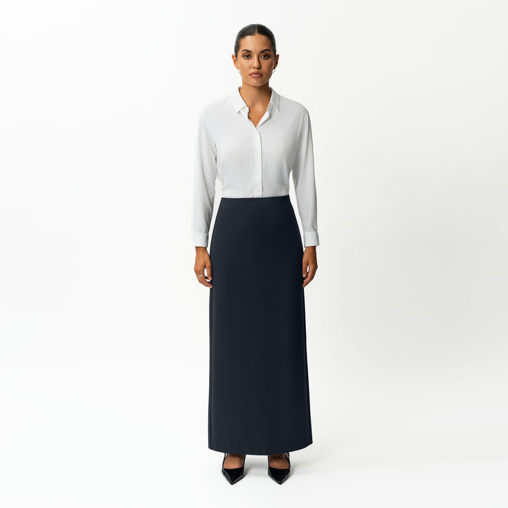 Tailored Ponte Maxi Skirt