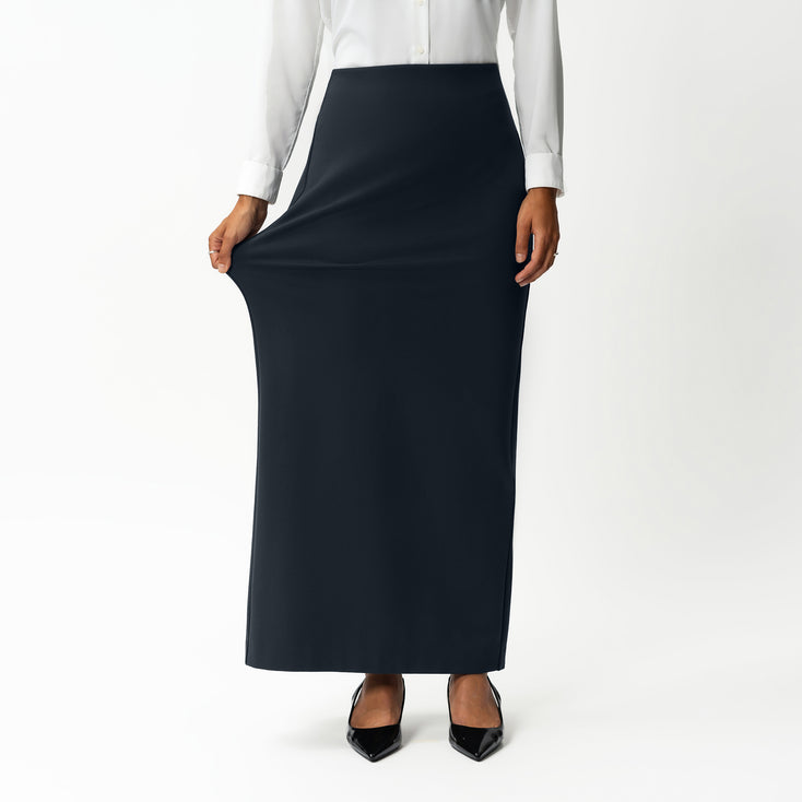 Tailored Ponte Maxi Skirt