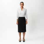 Tailored Ponte Midi Skirt - Ninepine