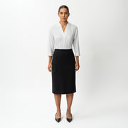 Tailored Ponte Midi Skirt