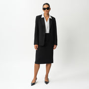 Tailored Ponte Midi Skirt