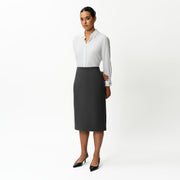 Tailored Ponte Midi Skirt