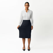 Tailored Ponte Midi Skirt