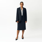 Tailored Ponte Midi Skirt