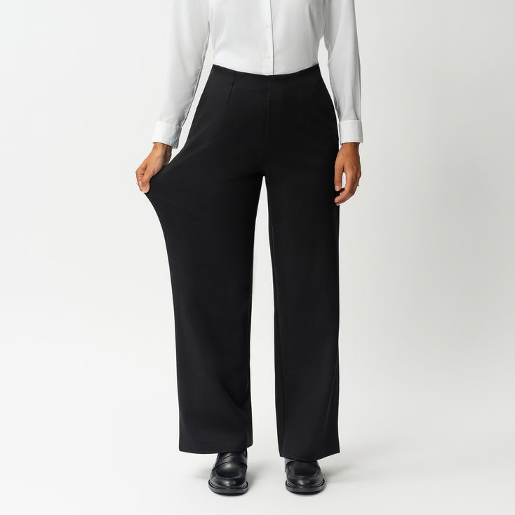 Tailored Ponte Relaxed Trouser
