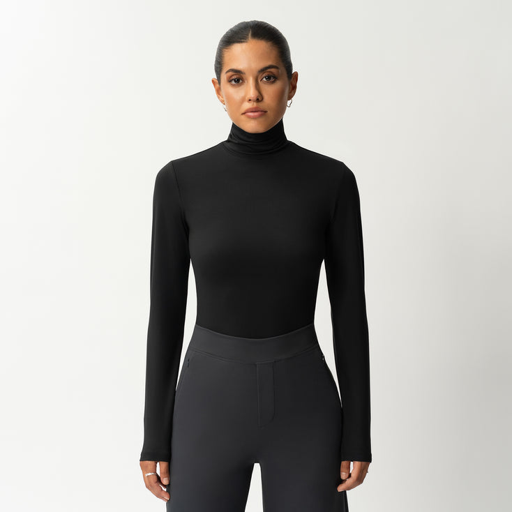 Soft Turtleneck Long-sleeve - Ninepine
