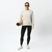 Relaxed Knit Wool Blend Sweater