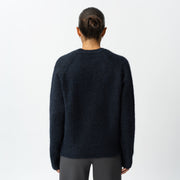 Relaxed Knit Wool Blend Sweater