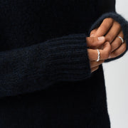 Relaxed Knit Wool Blend Sweater