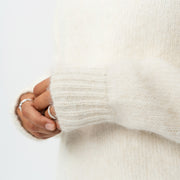 Relaxed Knit Wool Blend Sweater