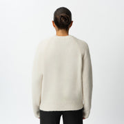 Relaxed Knit Wool Blend Sweater