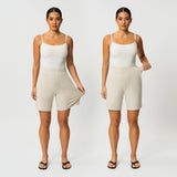 Light Ponte Shorts - Ninepine