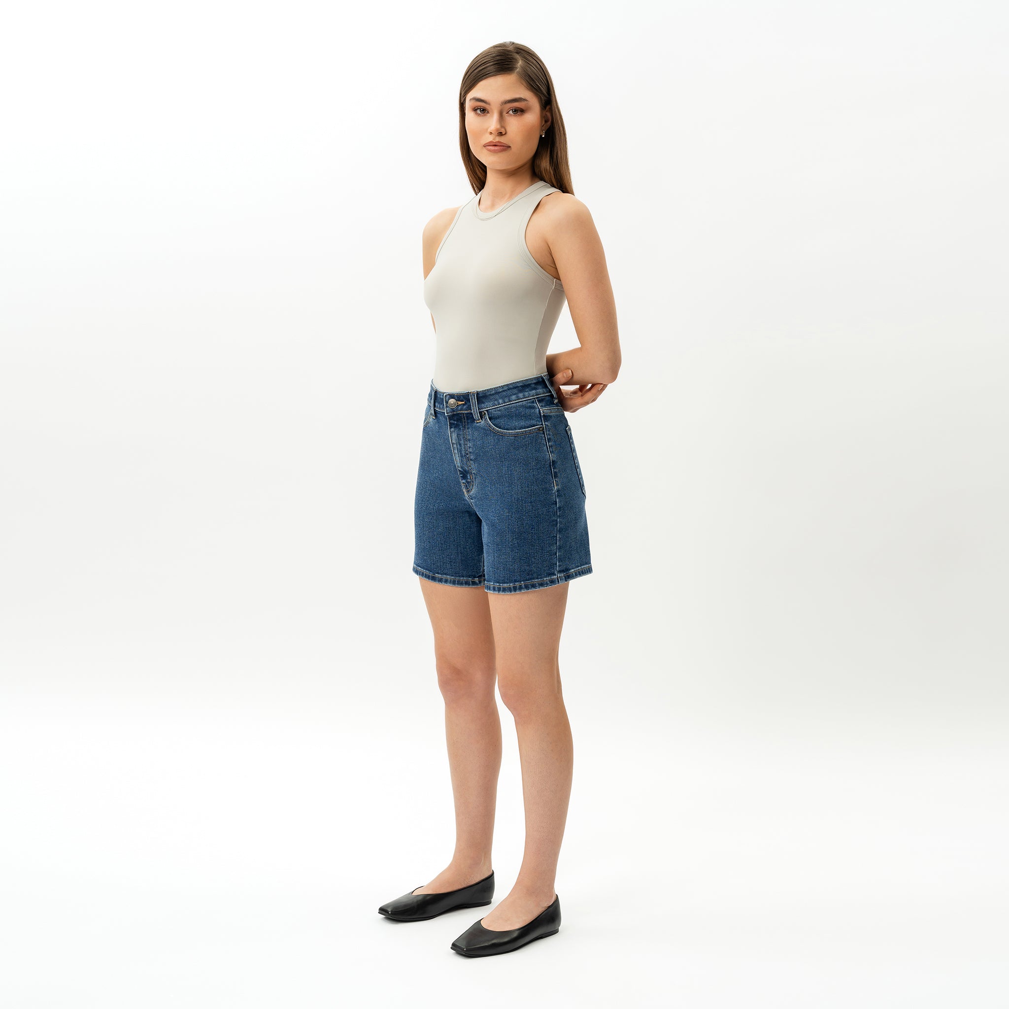 Stretchy ComfortDenim™ Shorts - Ninepine