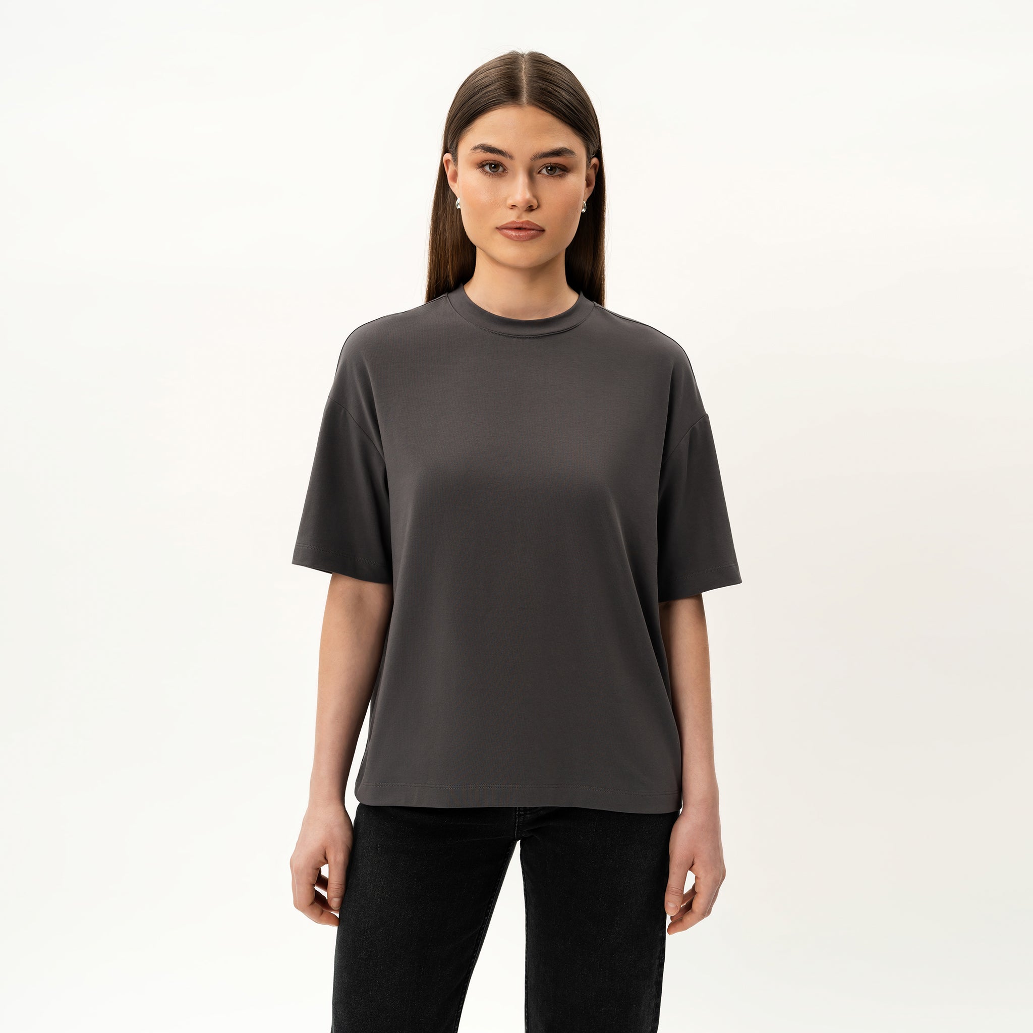 Oversized Boxy Pima T-shirt - Ninepine