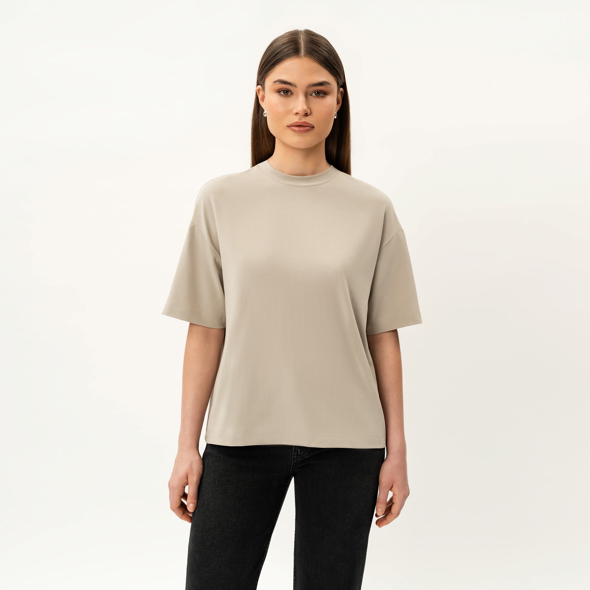 Oversized Boxy Pima T-shirt - Ninepine
