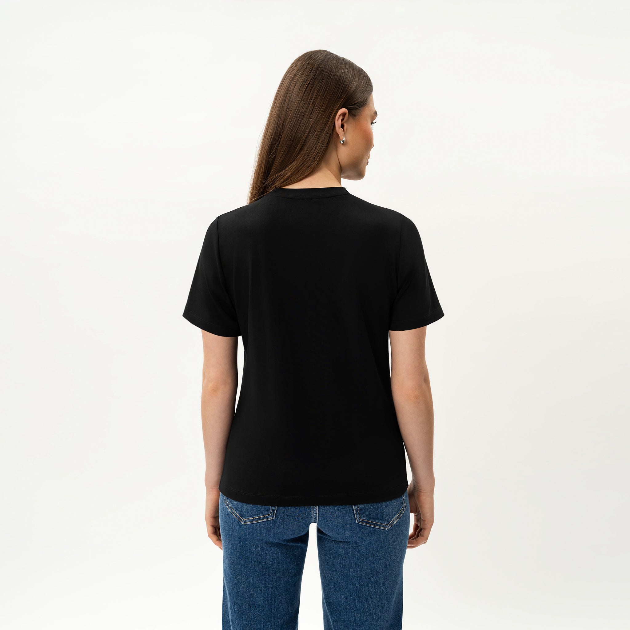 V-neck Pima T-shirt - Ninepine