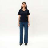 V-neck Pima T-shirt - Ninepine
