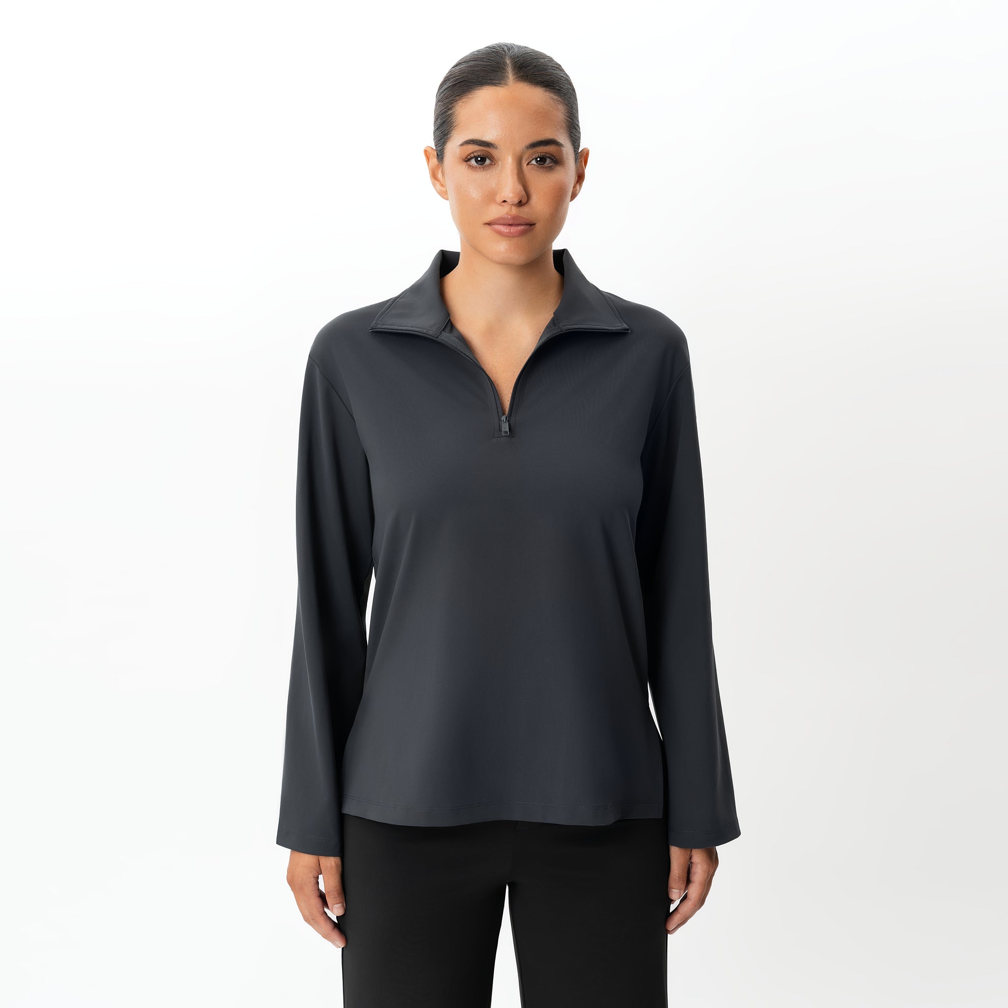 Asana Relaxed Quarter-zip | Ninepine