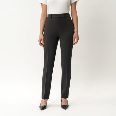 Crepe Slim Trouser | Ninepine