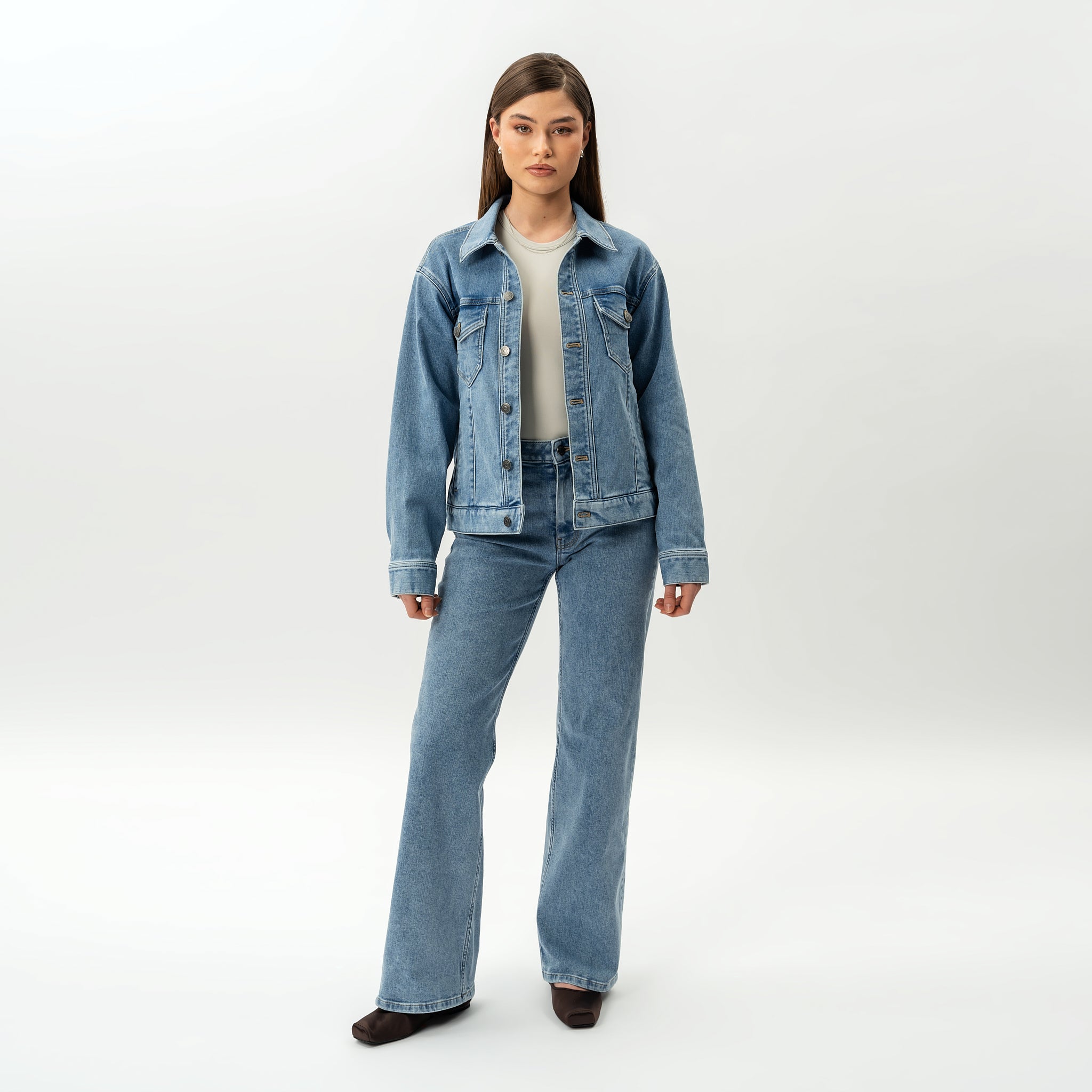 Stretchy ComfortDenim™ Jacket - Ninepine