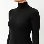 Merino Wool Ribbed Turtleneck - Ninepine