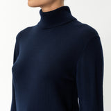 Merino Wool Relaxed Turtleneck - Ninepine