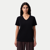 Fitted V-neck Pima T-shirt