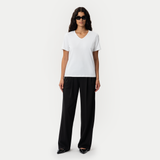 Fitted V-neck Pima T-shirt