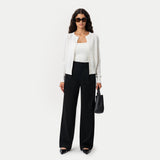 Merino Cardigan - Off-white - Ninepine