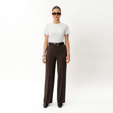 Crepe Relaxed Trouser Ninepine