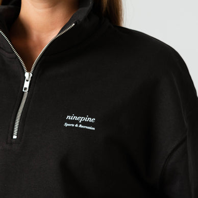 Quarter-Zip Relaxed Sweater | Ninepine