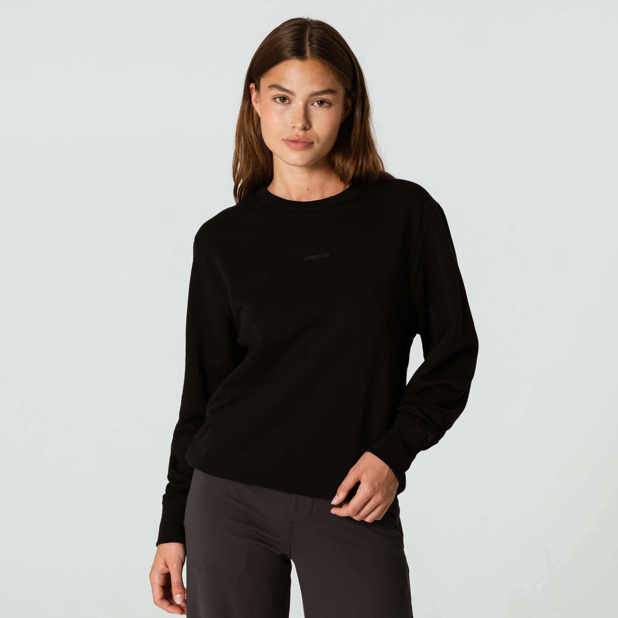 French Terry Crewneck Sweater - Ninepine