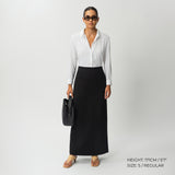 Tailored Ponte Maxi Skirt - Ninepine