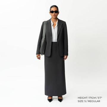 Tailored Ponte Maxi Skirt