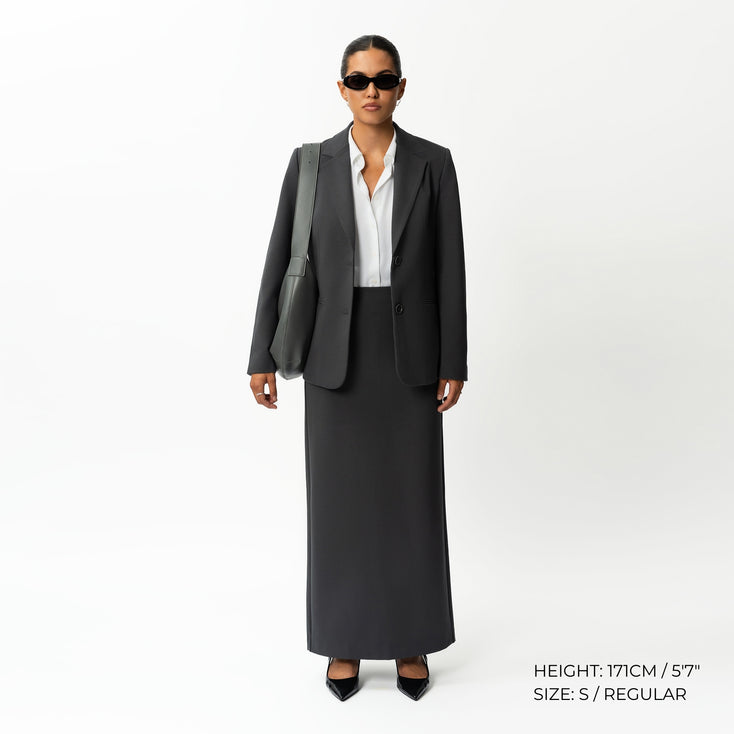 Tailored Ponte Maxi Skirt