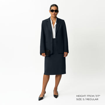 Tailored Ponte Midi Skirt