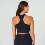 Asana Crop Tank - Midnight Blue - Ninepine